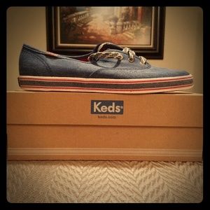 Keds Champion Americana Navy Shoes Women 8.5 New